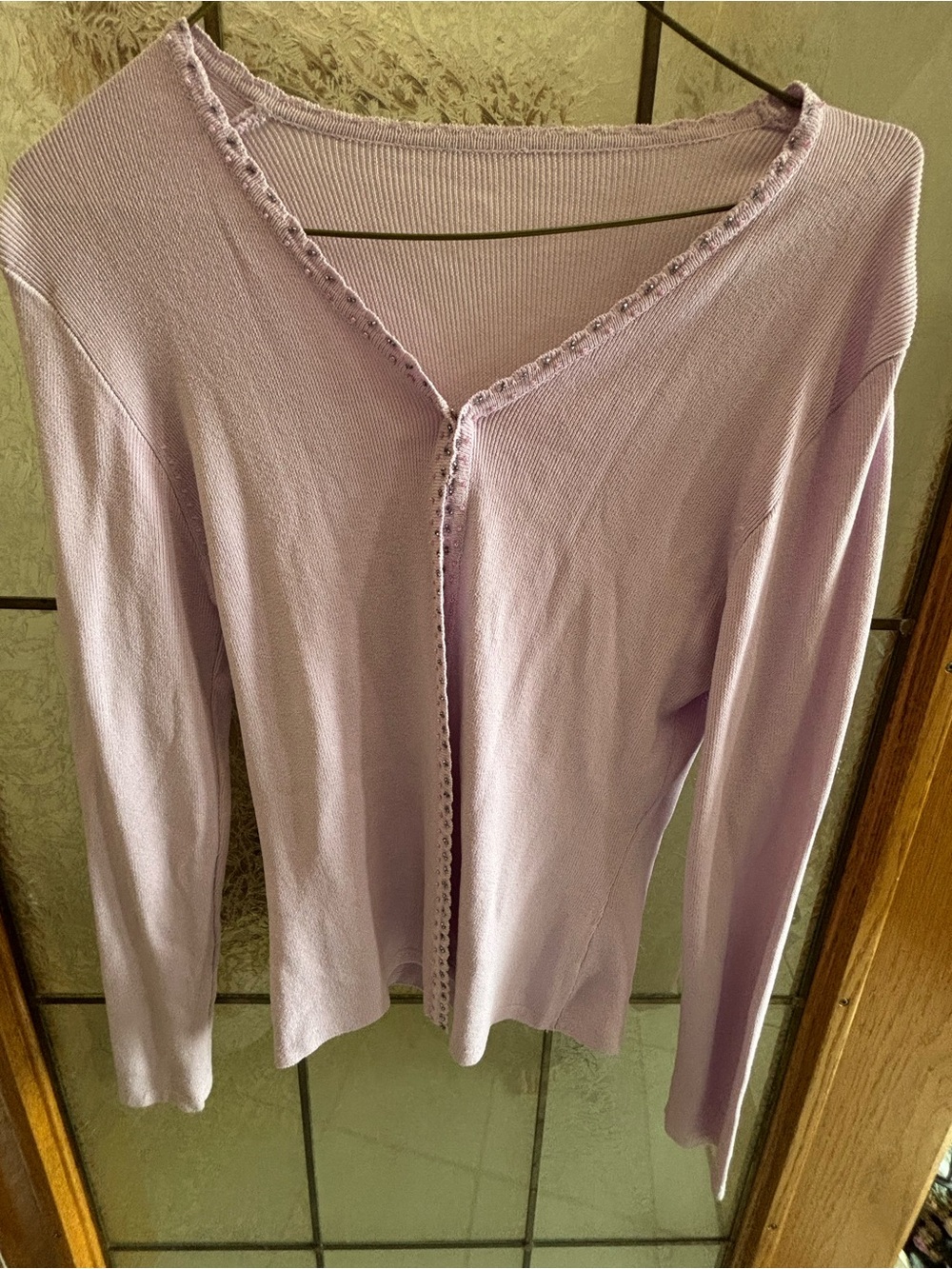 LAVENDER LIGHTWEIGHT CARDIGAN 18” PTP + STRETCH